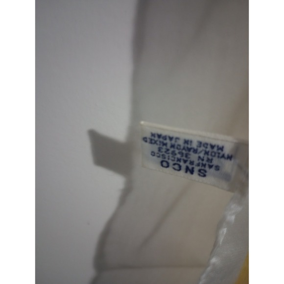 Vintage SNCO San Francisco Souvenir Scarf – 26" Square Nylon Made in Japan - Picture 6 of 6